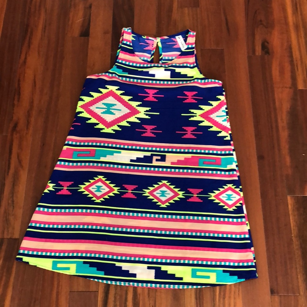 Vibrant neon colored Vanilla Bay Women’s Dress.